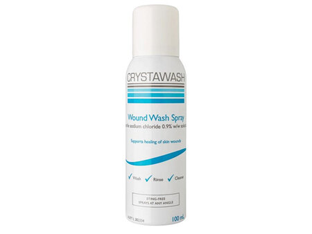 Crystawash Wound Wash Spray 0.9% 100mL
