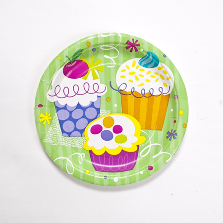 Cupcakes Party Plates