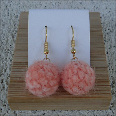 Curly Earrings - Apricot