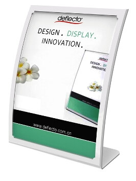 Curved Front Sign/Menu Holder, A5 White 2305W