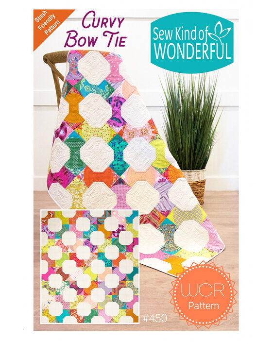 Curvy Bow Tie Quilt Pattern from Sew Kind of Wonderful