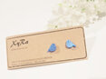 Cute  Bird Stud Earrings - Available in Copper and Blue Colour