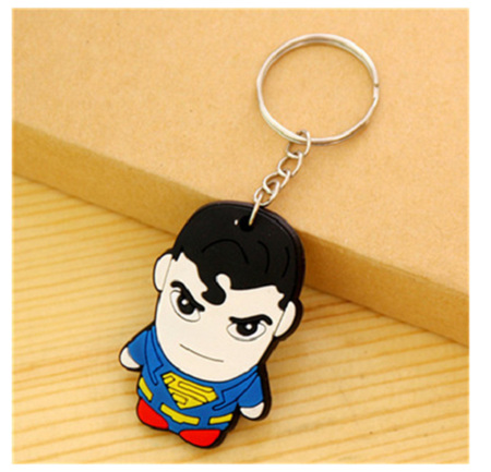 Cute Cartoon PVC Keychain - Superman