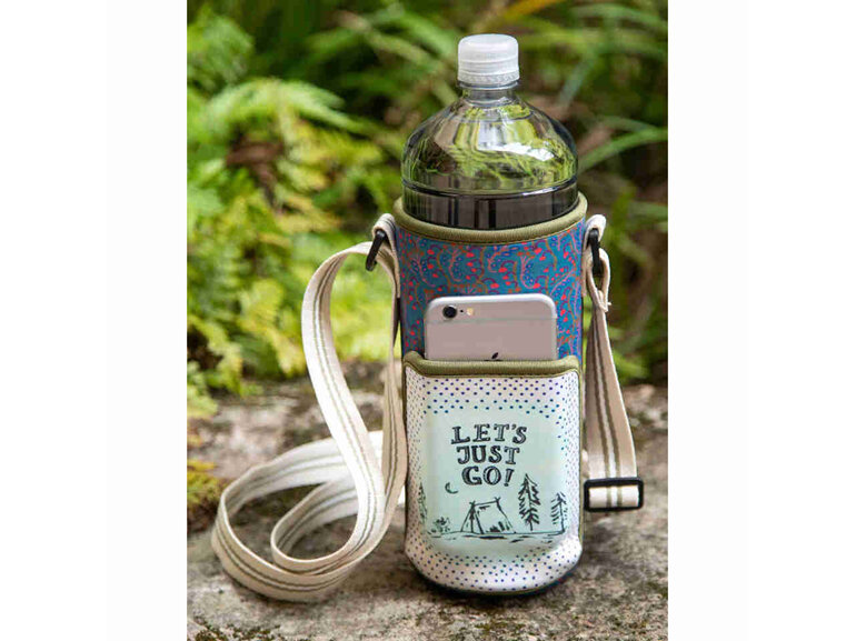 cz106 insulated water bottle carrier natural life bag lets just go camp walk run
