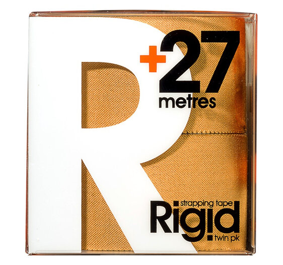 d3 Rigid Strapping Tape - TwinPack  2x38mmx13.7 (Beige)