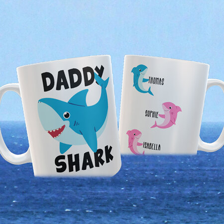 Daddy Shark Father's Day Personalised funny Mug