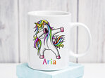 Dancing Unicorn Personalised Mug