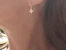 daphne sterling silver solid 10k gold star flowers earrings jewelry nz