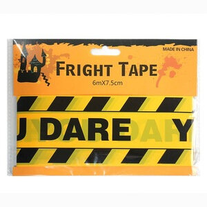"Dare you" Halloween fright tape - 6m long!