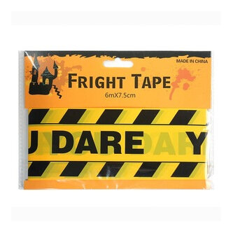 "Dare you" Halloween fright tape - 6m long!