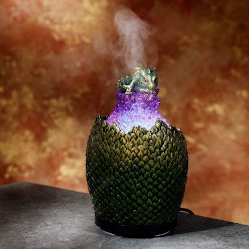 Dark Legends Colour Changing Aroma Diffuser USB - Crystal Egg Dragon