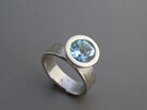Daydreams Sterling Silver and Topaz Cocktail Dress Ring