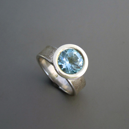 Daydreams Sterling Silver & Topaz Cocktail Dress Ring