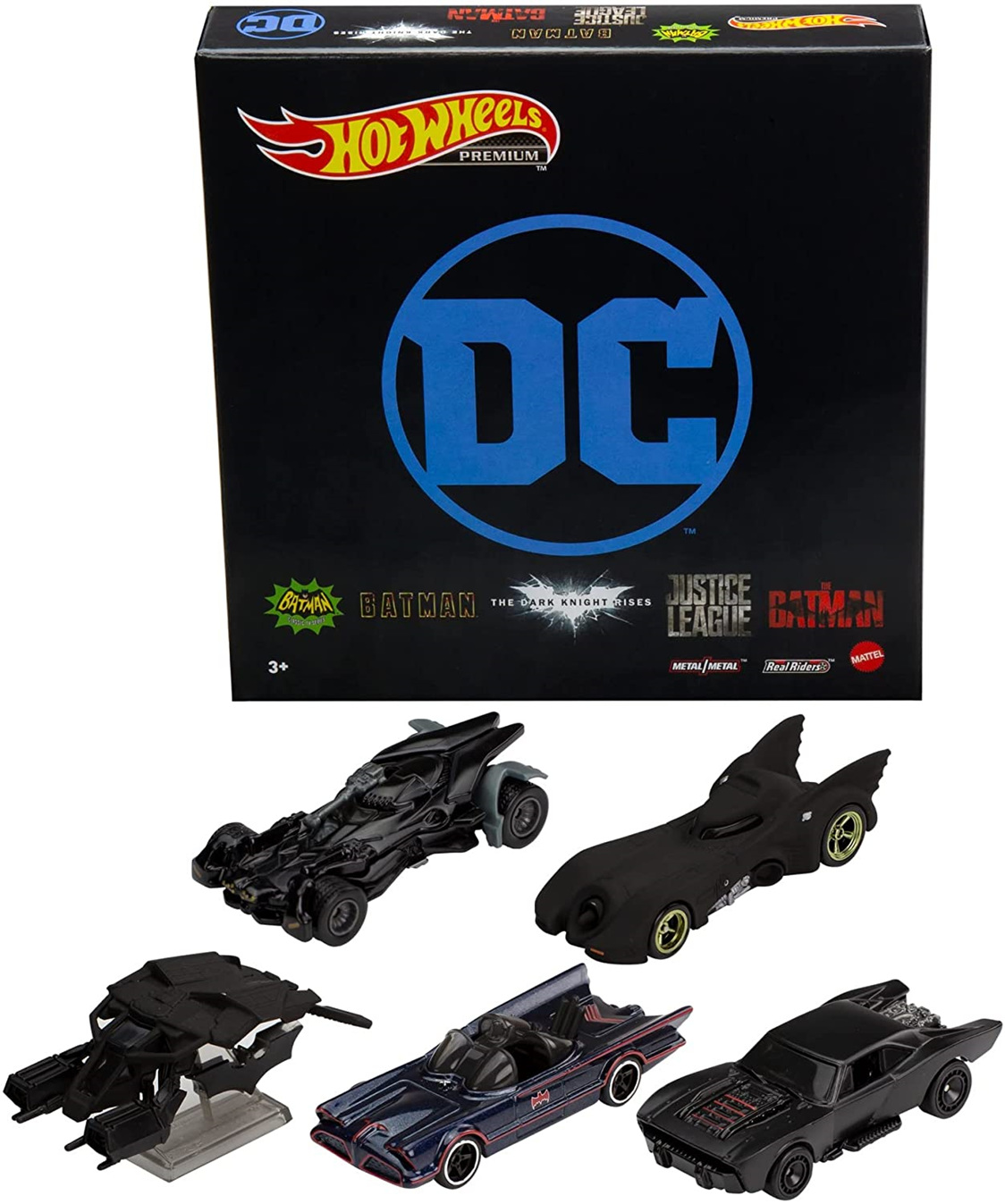 DC Comics Hot Wheels Premium Batmobile Bundle Five-Pack (GRM17) - Rick