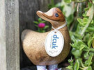 DCUK Wild Welly Ducky Unicorn Natural Bamboo Hand Carved Duck