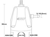 Deatschwerks DWR1000 Adjustable Fuel Pressure Regulator - 6-1000-FRB