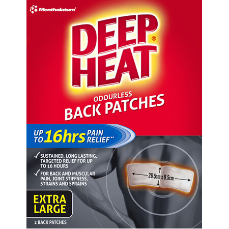 Deep Heat Back Patches 2pk