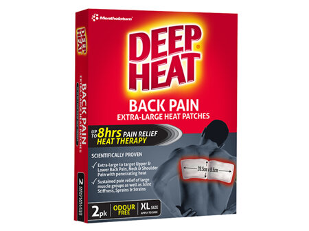 DEEP HEAT BACK PATCHES EXTRA LARGE 2PK
