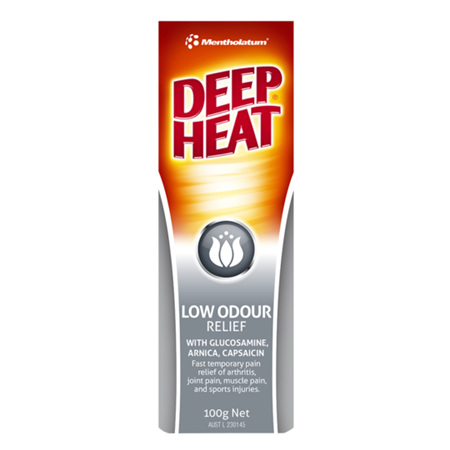 Deep Heat Low Odour Relief Cream 100G