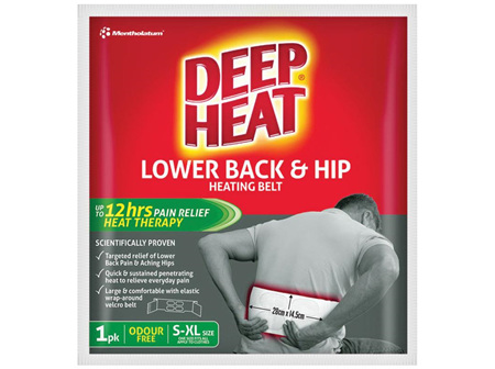 Deep Heat Lower Back & Hip Heating Belt 1 Pack