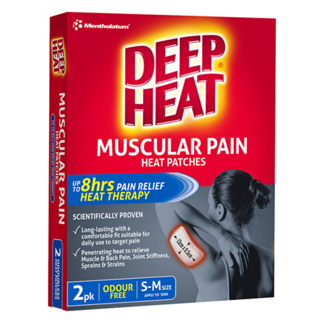 Deep Heat Muscular Pain Heat Patches, 2 Pack