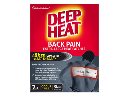 Deep Heat Patch Back 2pk