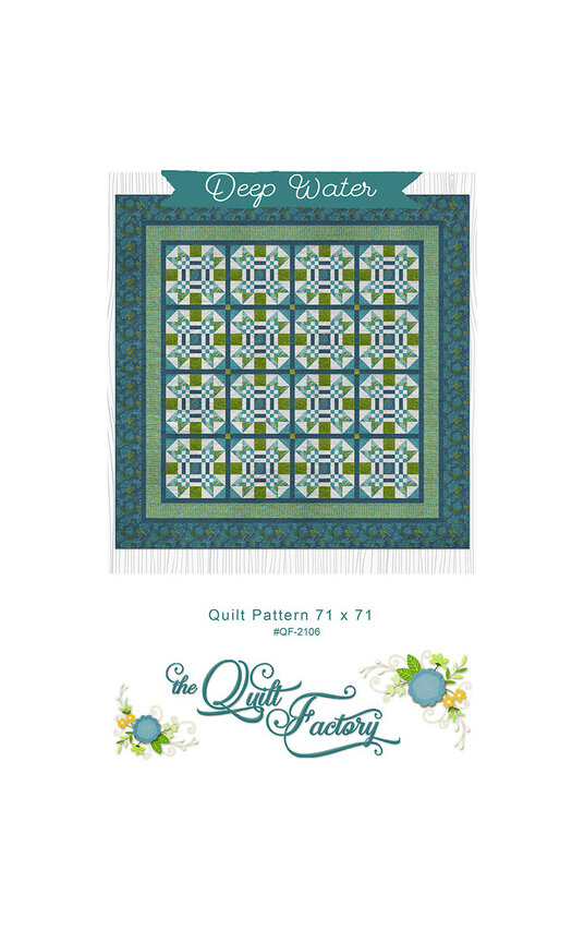 Deep Water Quilt Pattern by Deb Grogan of The Quilt Factory