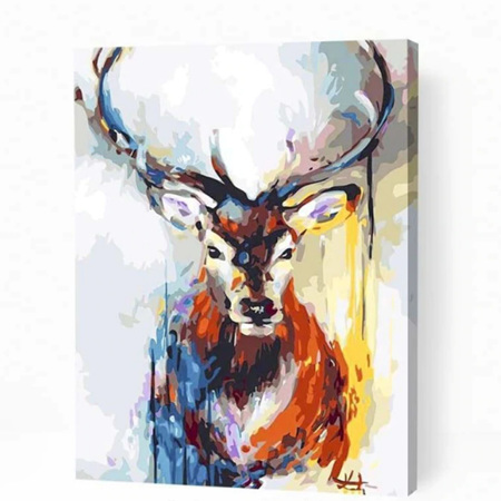 Deer - Paint By Numbers - Canvas On Wooden Frame