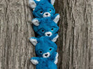 Deglingos Ptipotos Blue Racoon Plush 27cm soft toy