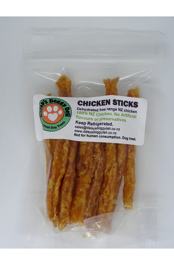 Dehydrated pure NZ chicken sticks for your dog