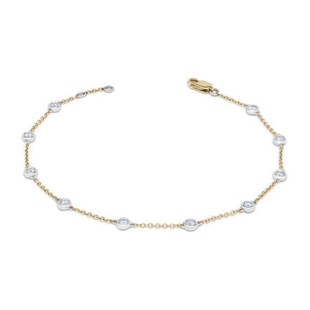 Delicate Diamond Chain Bracelet