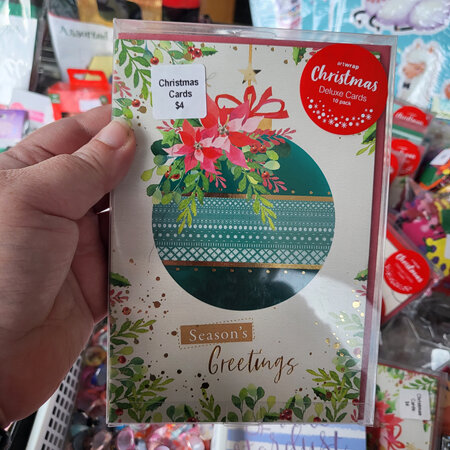 Delux Christmas cards 10pk