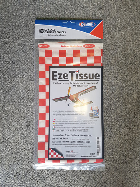 Deluxe EZE Tissue BD74 (Red Chequer) 5 sheets