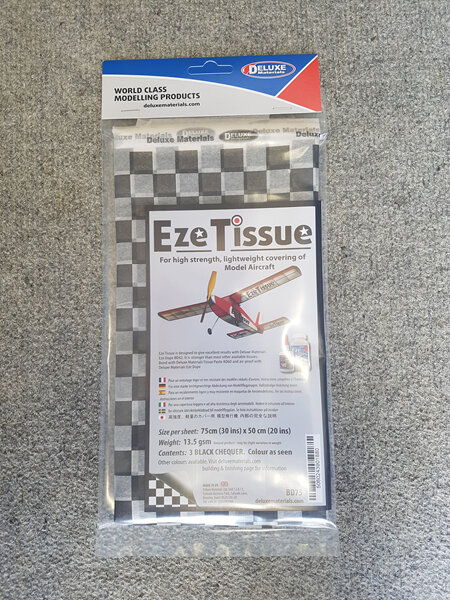 Deluxe EZE Tissue BD75 (Black Chequer) 5 sheets