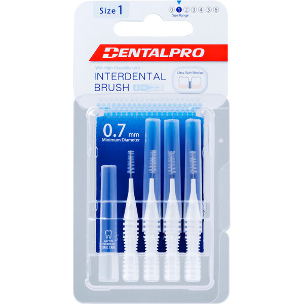 DENTALPRO Interdental Brush Brush Size 1 White