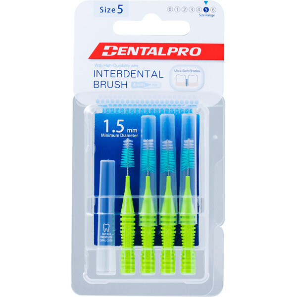 DENTALPRO Interdental Brush Brush Size 5 Green