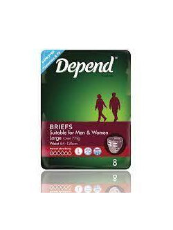 DEPEND Fitted Briefs Large 8
