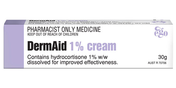 DermAid Cream 1% 30g  (Pharmacist Only)
