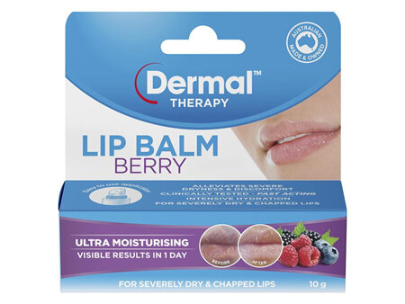 Dermal Therapy Lip Balm Berry 10g
