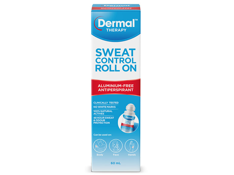 DERMAL THERAPY Sweat Control Roll On 60ml antiperspirant