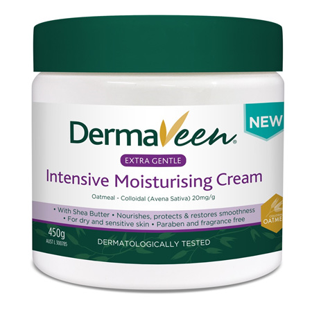 DermaVeen Extra Gentle Intensive Moisturising Cream 450G