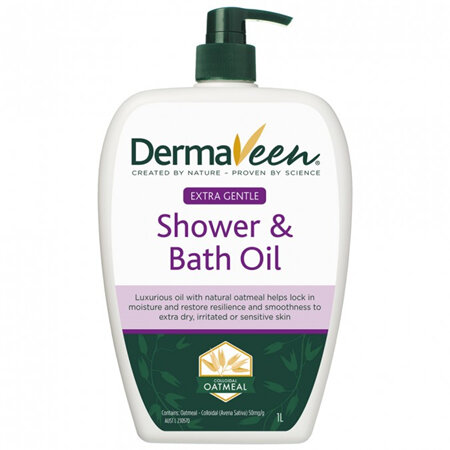 DermaVeen Extra Gentle Shower and Bath Oil 1L