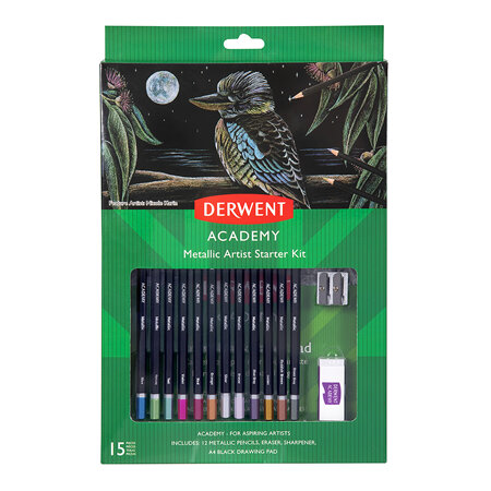 Derwent Academy Metallic Pencil Starter Kit