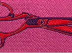 Designer Ribbon - Tula Pink - HandMade - Cut Once Night Pink
