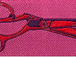 Designer Ribbon - Tula Pink - HandMade - Cut Once Night Pink