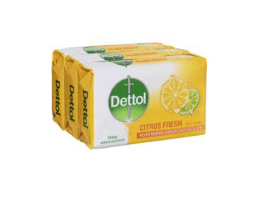 Dettol Citrus Fresh Bar Soap 100g 3pk