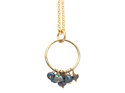 dewdrop pearls peacock gold handmade necklace pendant lilygriffin nz jewellery