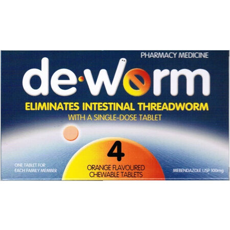 Deworm 100mg 2 Tablets