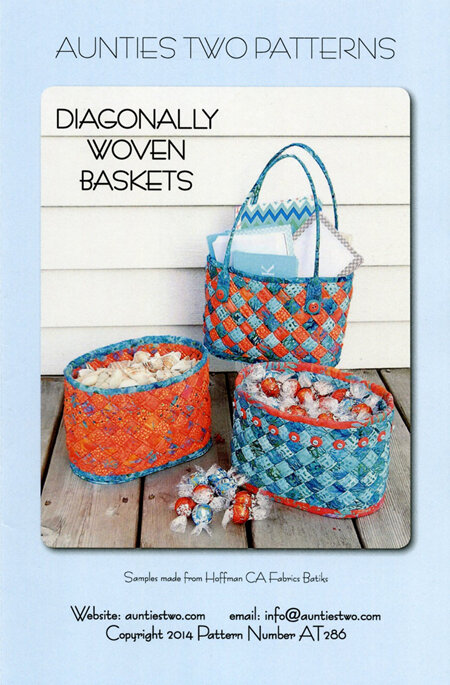 Diagonally Woven Baskets from Aunties Two