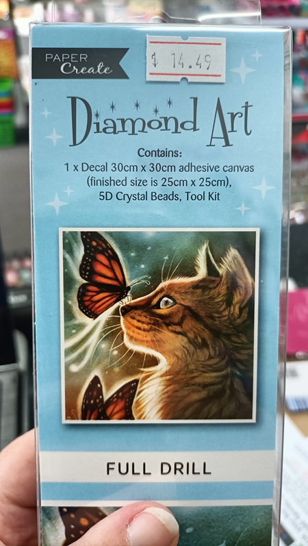 Diamond Art - Cat Butterfly Nose E7640